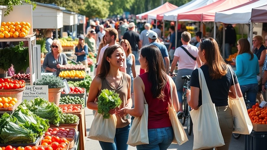 Midtown Sacramento farmers’ market promoting healthy lifestyles and cortisol weight loss.