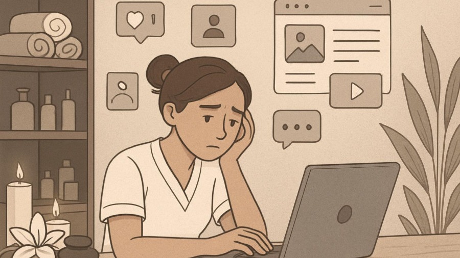 Spa social media strategy: consistency doesn't ensure clarity or results.