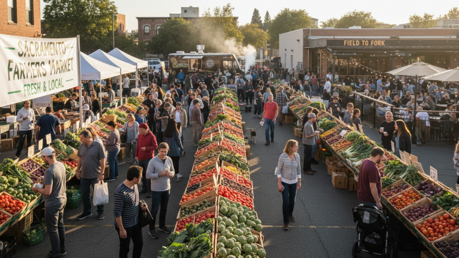 Explore mindful eating tips for beginners at Sacramento's vibrant farmers markets.