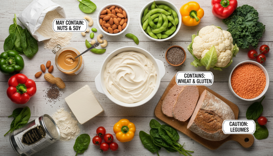 Exploring why vegan doesn't always mean allergy-safe options.