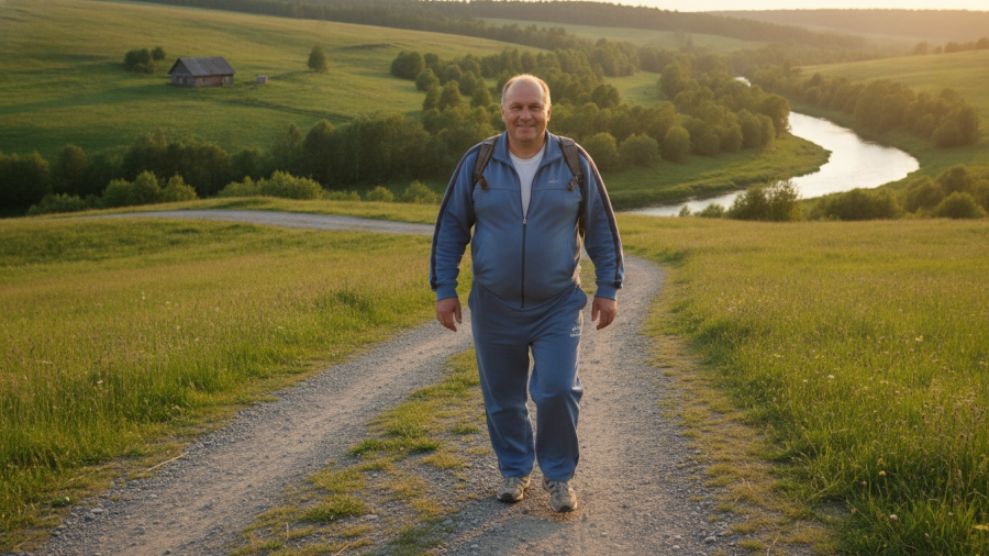 Middle-aged man representing causes of back pain after 50 during recovery.