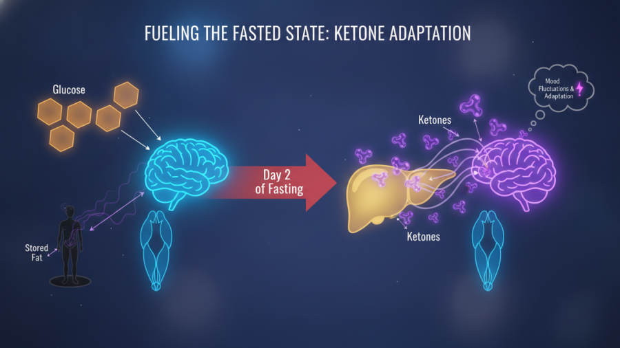 Benefits of 72 hour fast: Ketones as an energy source during the second day.