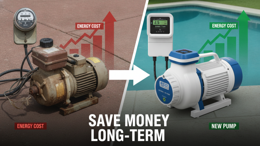 Understanding when to replace a pool pump for cost savings and reliability.