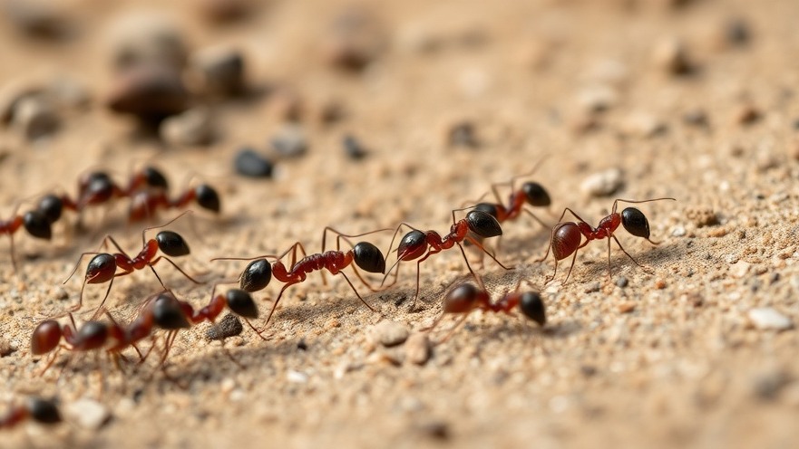 Ants on sandy ground - Natural home remedies for ants.