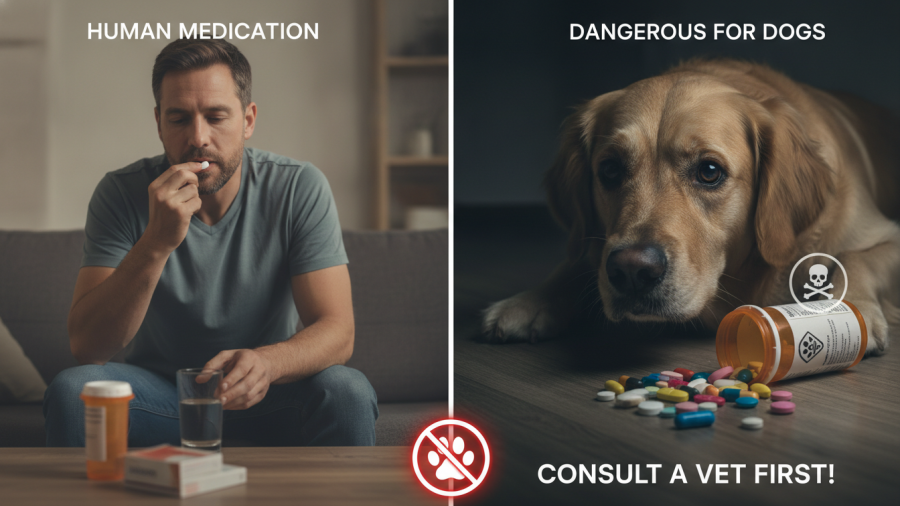 Exploring if human medications are safe for dogs and pet medication costs.