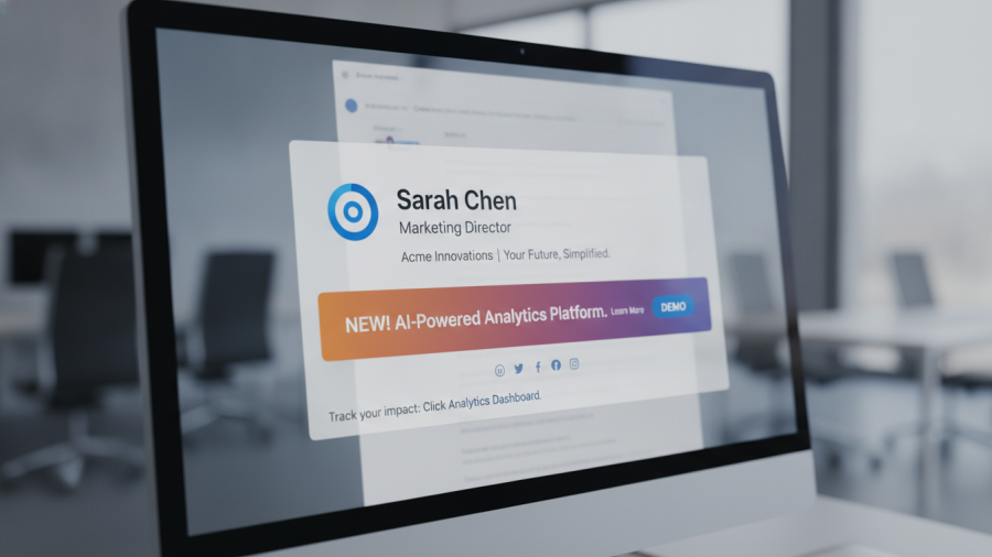 Transform your email signature into a marketing asset with professional email branding.