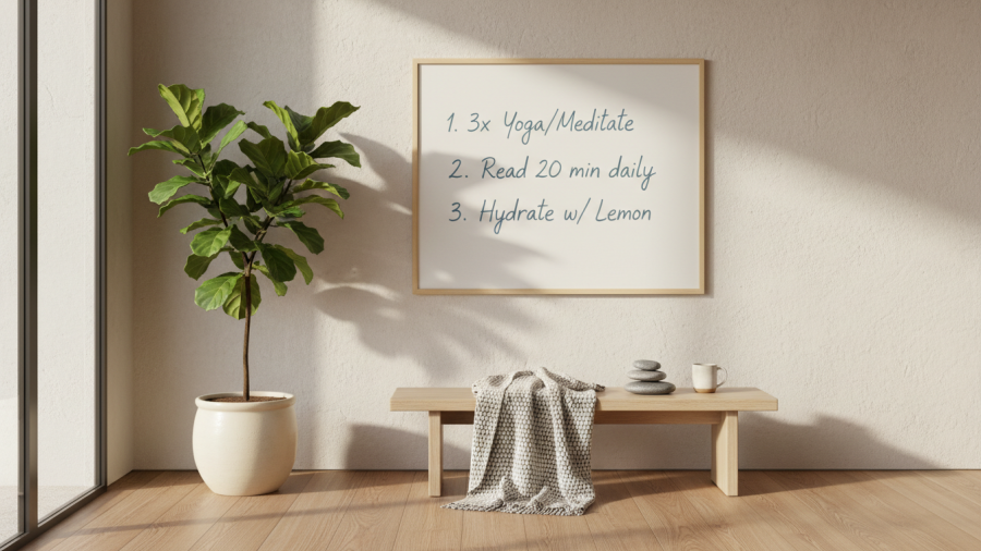 A serene spa corner showcasing time management strategies for overcoming procrastination.