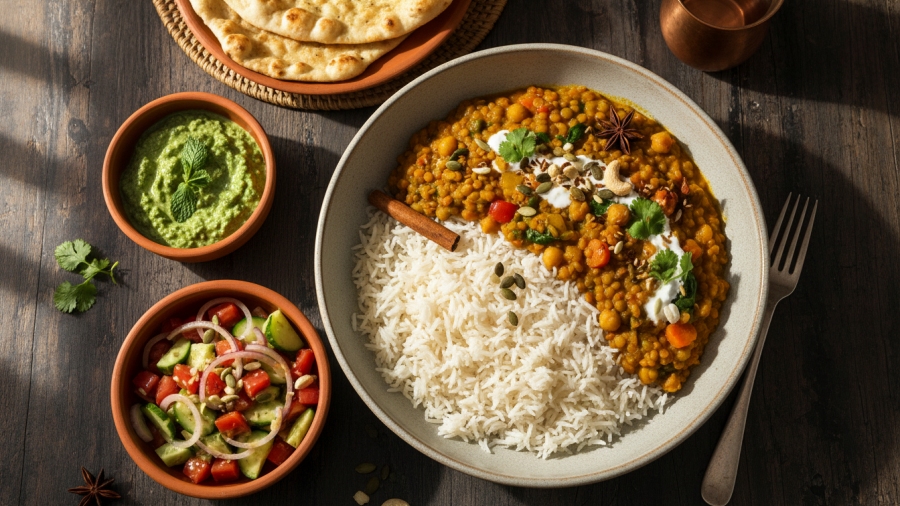 Healthy rice recipes showcasing the benefits of fiber in fiber-rich diets.