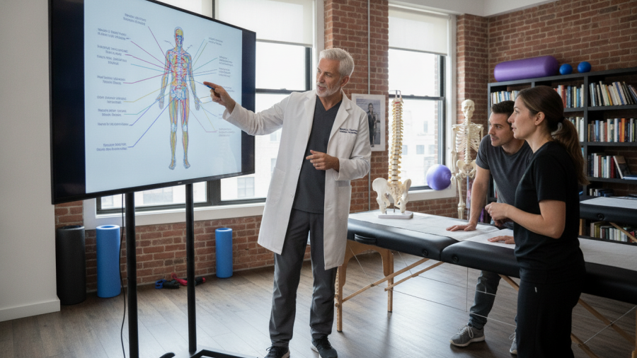 Erik Dalton massage therapy promotes holistic pain management through Myoskeletal Alignment.