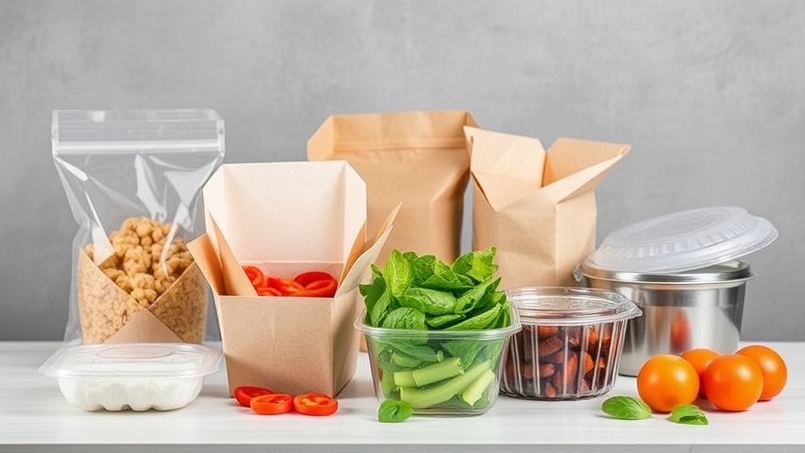 Sustainable alternatives to Styrofoam, like compostable packaging and glass containers.