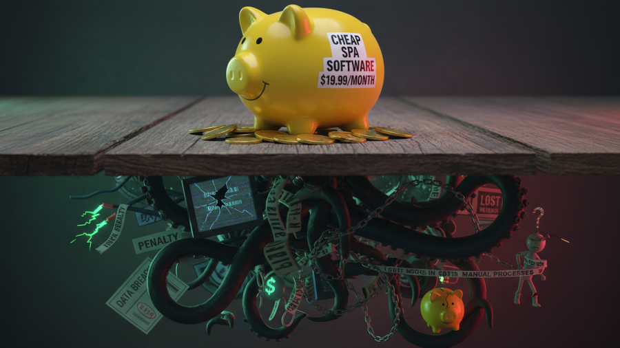 Exploring why cheap spa software can lead to hidden costs and management inefficiencies.