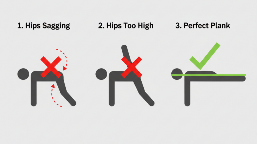 Core strength comparison of plank variations for injury prevention during Sacramento workouts.