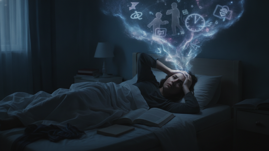 Exploring why your brain replays conversations and its link to sleep issues.