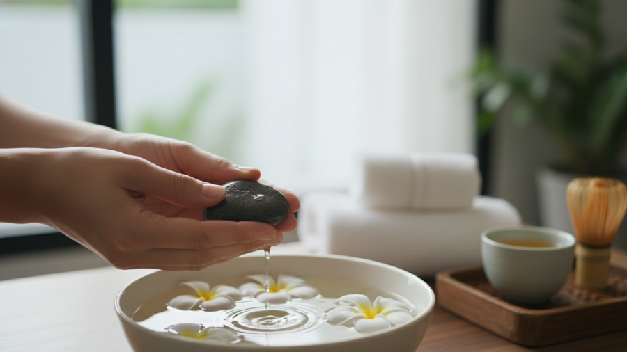 Simple spa moments enhancing audience engagement in a social media strategy.