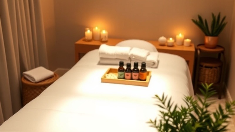 A serene spa setting with a tranquil and inviting ambiance with the spa's business priorities.