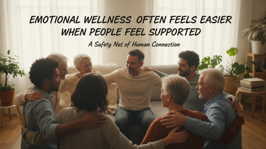 Emotional wellness and mindfulness practices for stress relief and support.