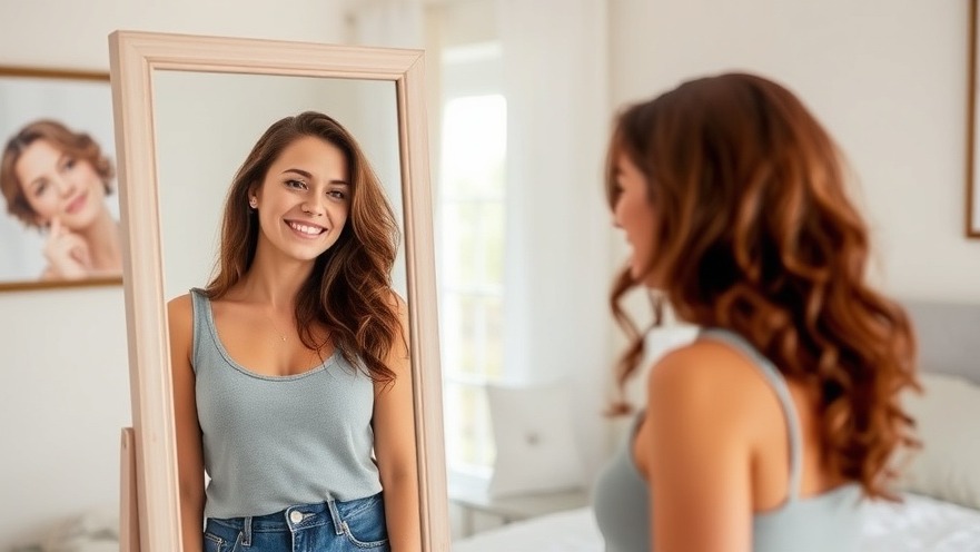 A woman practicing mindful eating and healthy weight loss strategies in a serene bedroom.