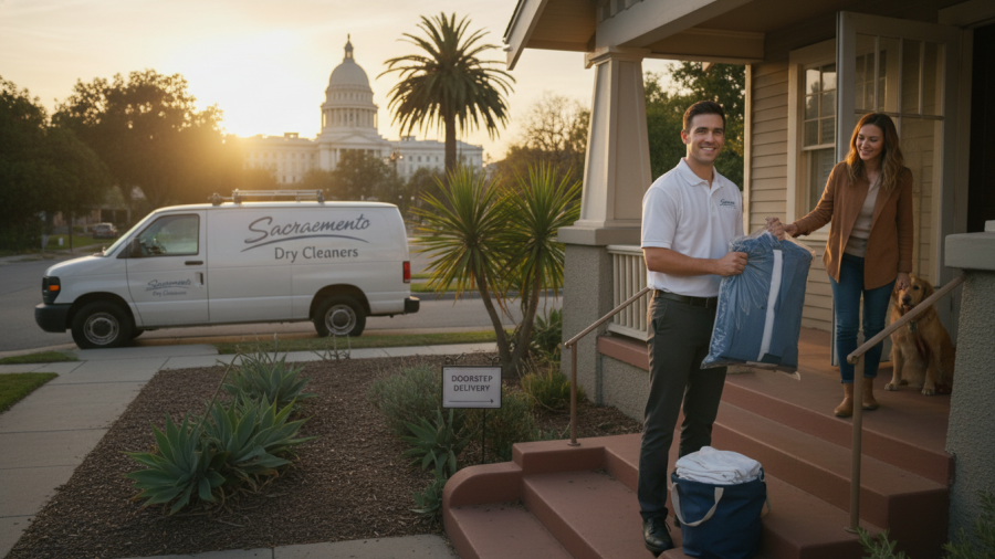 Convenient pick-up and delivery dry cleaning service in Sacramento.