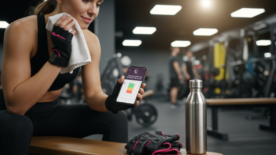 Woman tracking her menstrual cycle for empowerment and effective workout strategies.