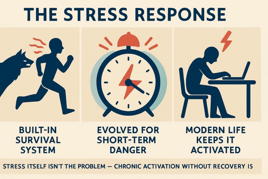 Understanding the stress response and chronic activation effects.