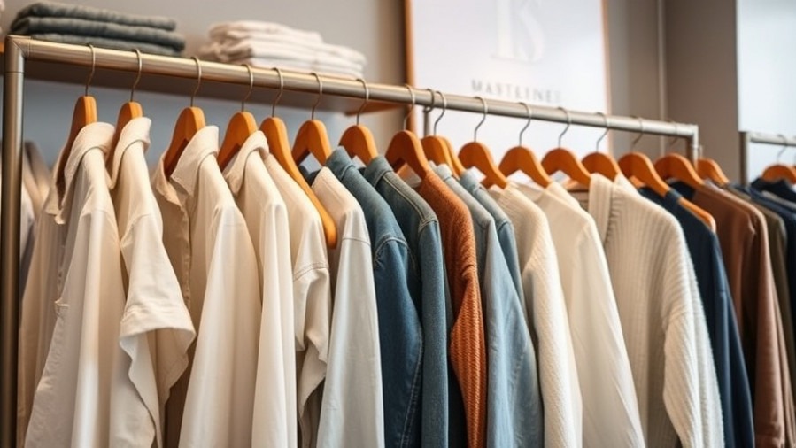 Eco-friendly shopping at a boutique with timeless, sustainable clothing.