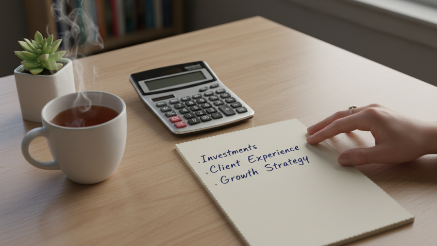 Elegant planning tools on a desk for effective wealth creation and investment strategies.