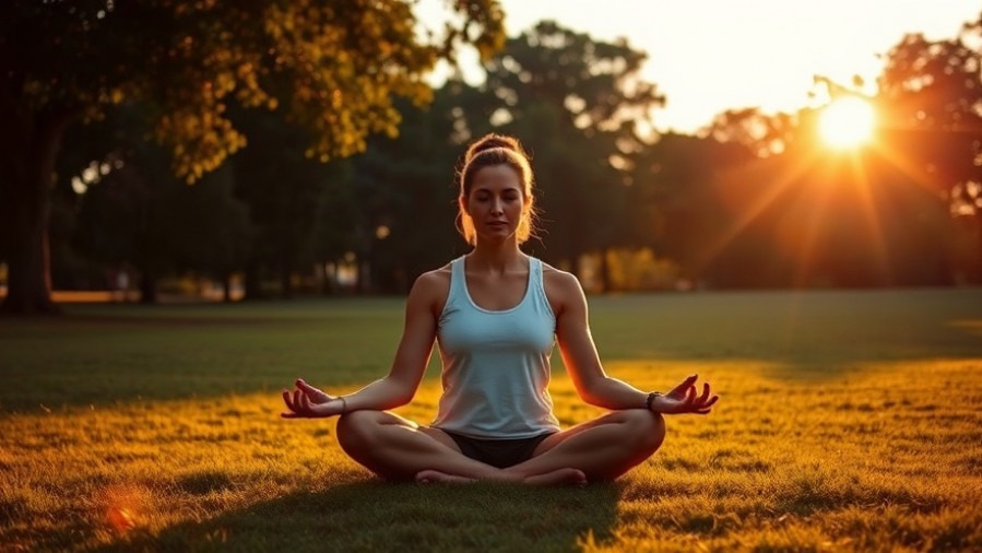 Meditation in Land Park symbolizes muscle growth and recovery in fitness.