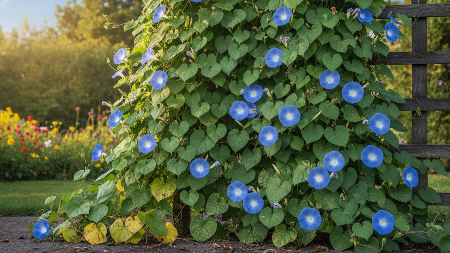 DIY arch trellis for Sacramento gardens boosts climbing plants upward growth.