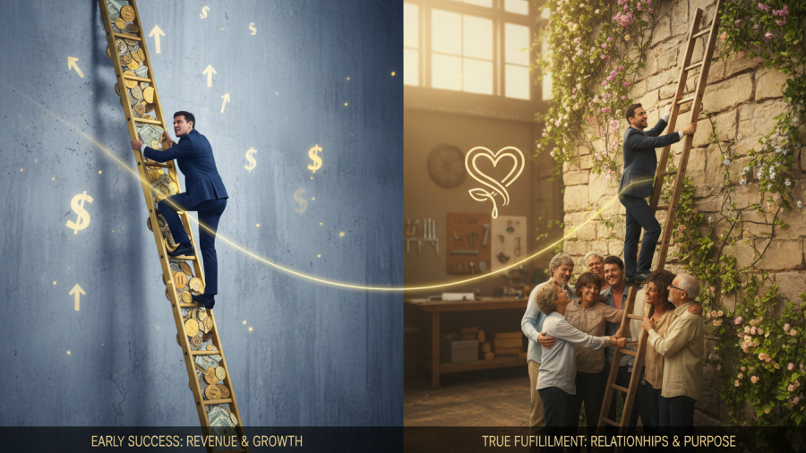 Billionaire success mindset insights: balancing fulfillment and business growth.