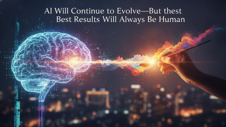 AI business partner for spas demonstrating human and AI collaboration in innovation.