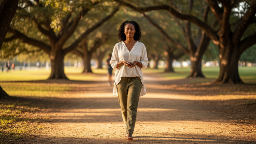 Sacramento residents practicing mindfulness for emotional wellness and stress relief.
