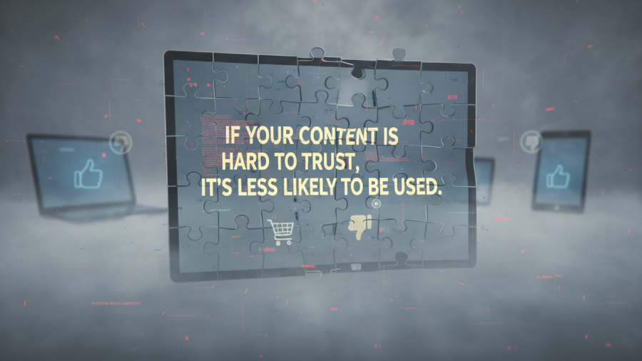 Boost trust with AI in content marketing for effective blogging optimization.