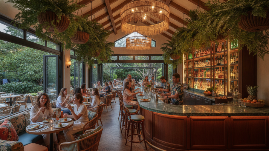 Tropical cocktail bar in Midtown Sacramento, a community gathering place.