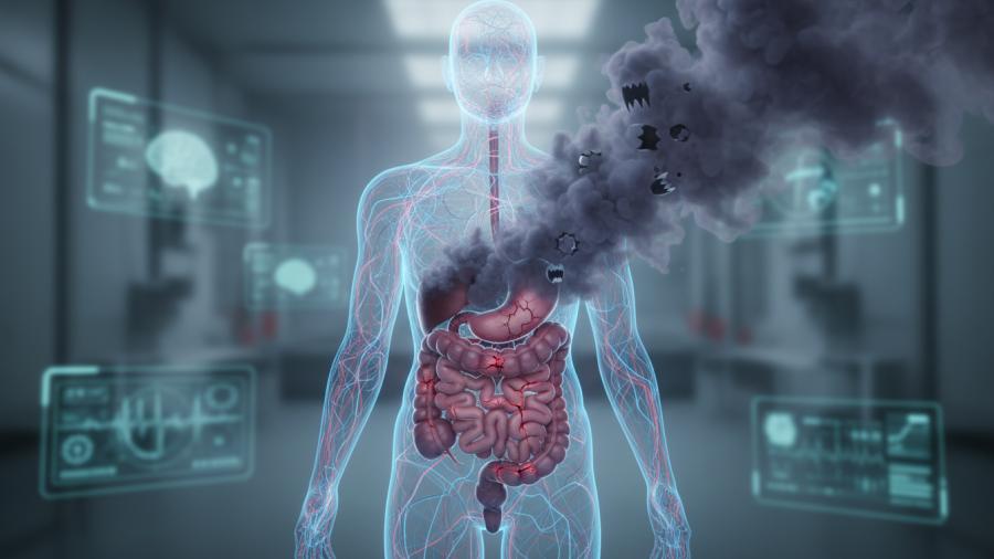 Stress as a hidden disruptor in holistic health and constipation relief.