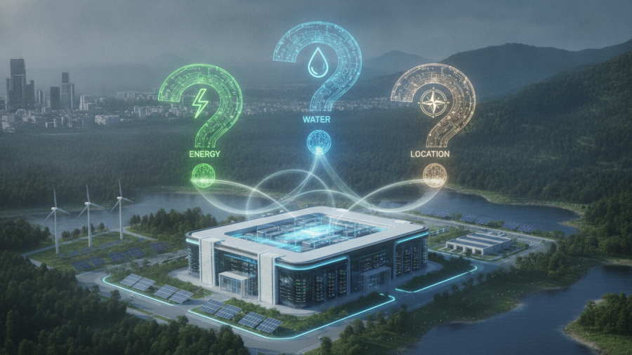 Exploring data centers and the environment: energy, water, and location in Sacramento.