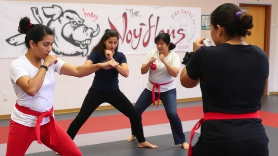Sacramento women practicing self-defense in a welcoming environment.
