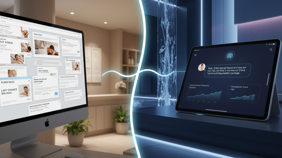 Spa promoting AI for personalized client communication and promotions