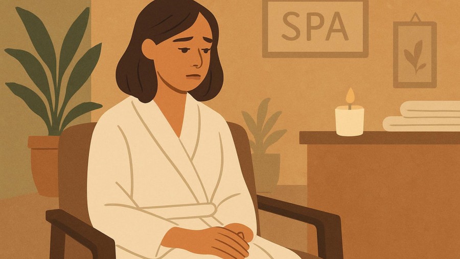 Calm spa ambiance highlighting the importance of client acknowledgment.