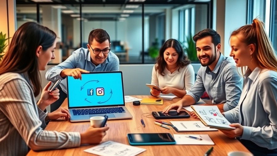 Team collaborating in a creative office, showcasing AI-driven marketing and content production scale.