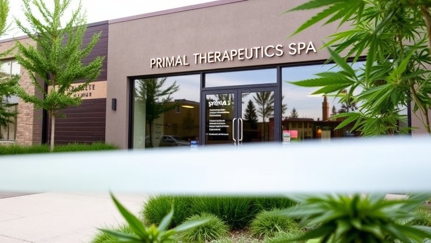 Primal Therapeutics Spa exterior, highlighting cannabis wellness and holistic health.