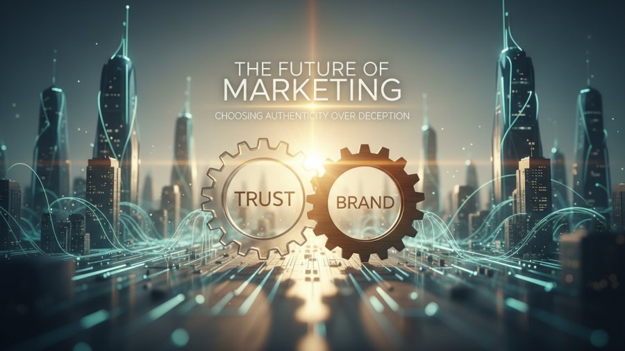 Future of marketing: brands prioritizing trust through content curation and community engagement.