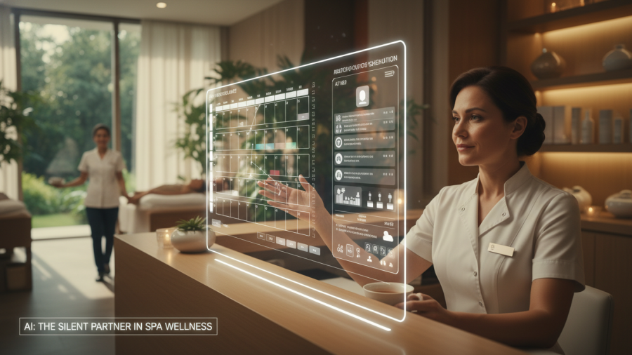 AI in spa operations reduces operational burnout in spas by automating tasks.