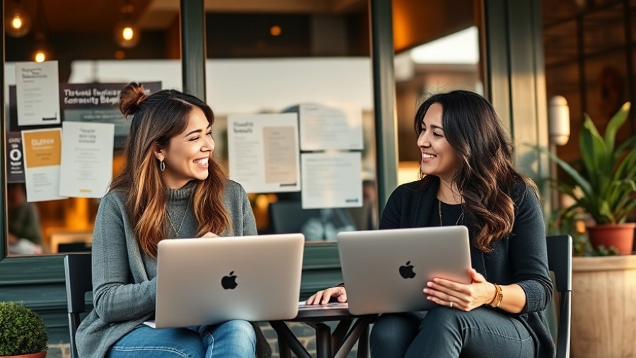 Small-business owners collaborate over quality content to boost website traffic.