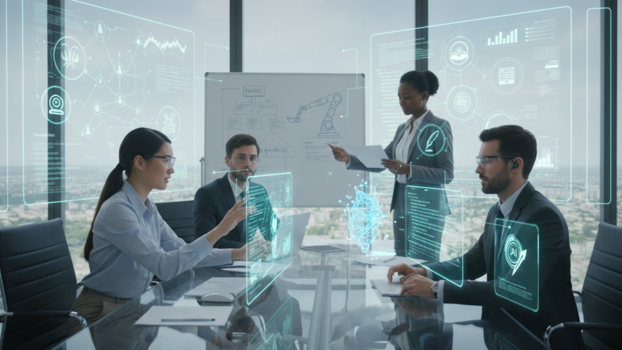 AI agents in the workforce transforming daily tasks by 2025, as predicted by Sam Altman.