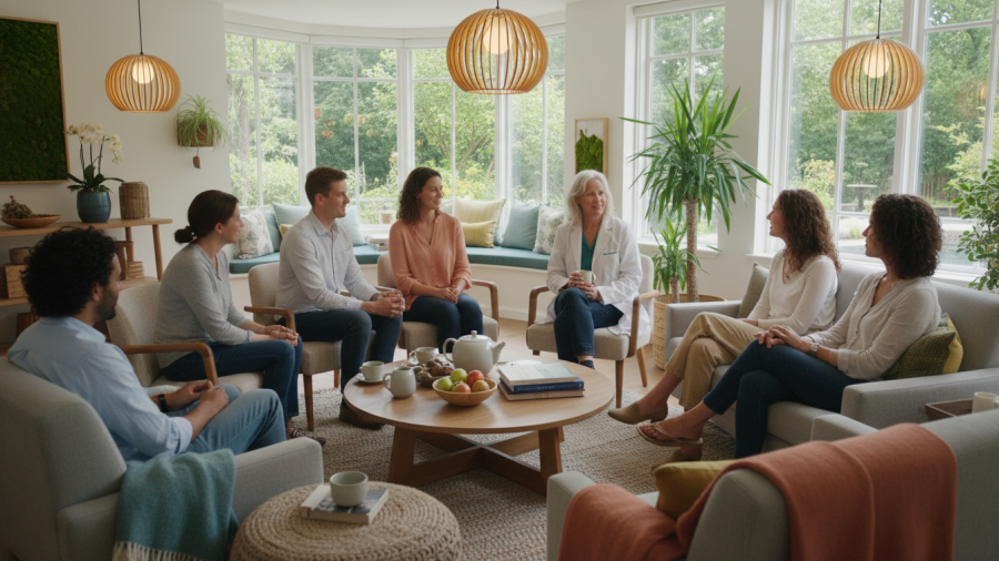 Esther Sternberg, MD, explains the calming atmosphere of a boutique day spa experience in Boise.