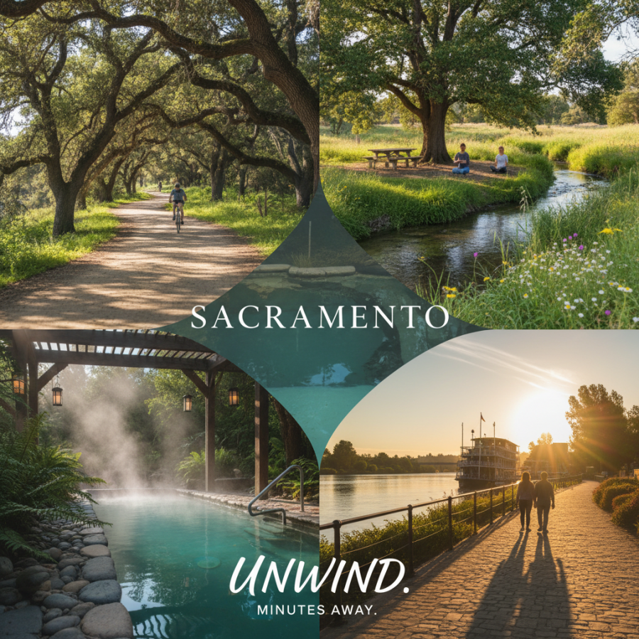 Explore the best places to unwind in Sacramento with serene trails, parks, and river walks.