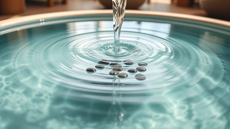 Serene spa fountain symbolizing leadership emotional well-being amidst hidden anxiety.