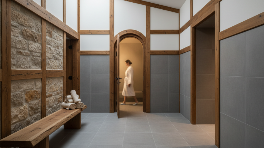 Experience tranquility in Tacoma's women-only Korean spa, blending tradition and modern design.