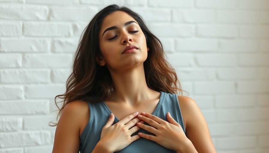 Woman meditating with eyes closed for mental well-being.