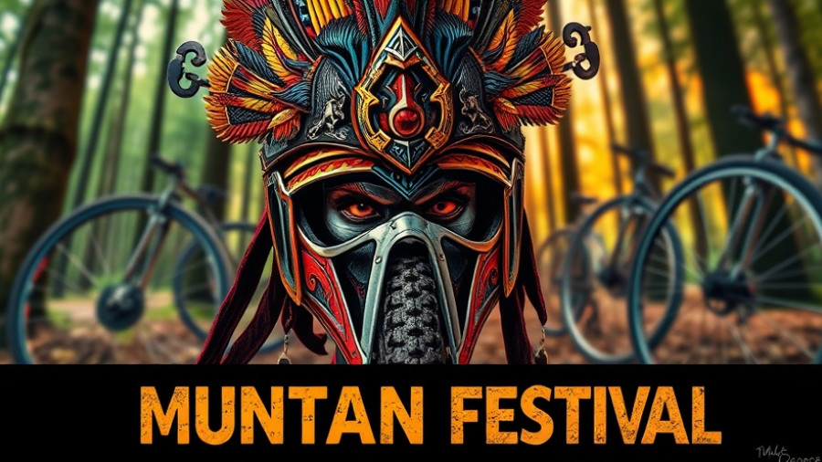 Cyclocross Nationals Fayetteville poster with warrior design promoting event.